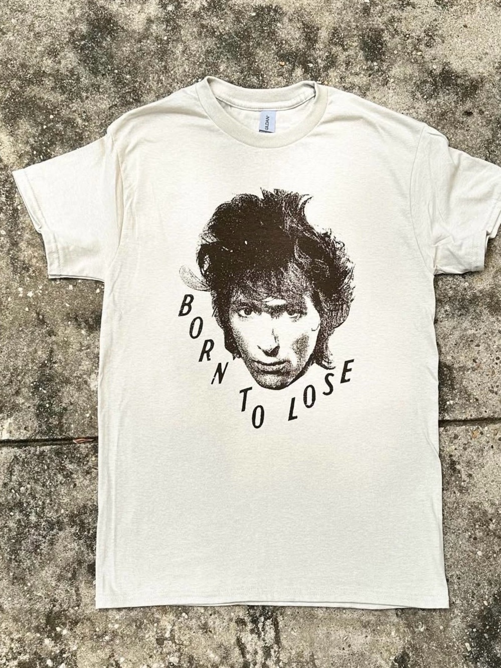Born to Lose Graphic Crewneck T‑Shirt - Cream
